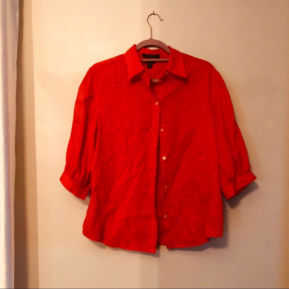 Ralph Lauren 100% Linen Blouse